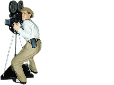 Design Film Kino Figur Camera Statue Skulptur Figuren Skulpturen Dekoration 51cm