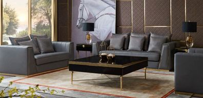 Dreisitzer Couch Modern Couch Polster Sofa 3 Sitzer Leder Couchen Ledersofa Neu