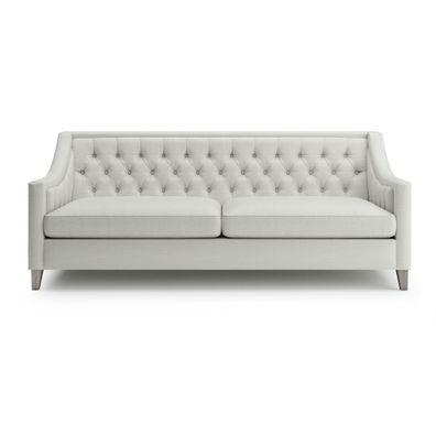 Leder Chesterfield-Sofa in Braun modern elegant