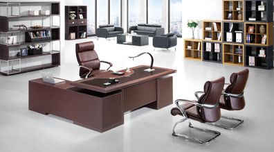 Moderner Garten Chesterfield aus Leder in elegantem Braun