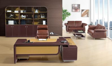 Leder Chesterfield-Sofa modern in Schwarz