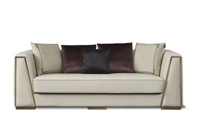 Leder 3-Sitzer Sofa in Schwarz, Elegantes Chesterfield Design