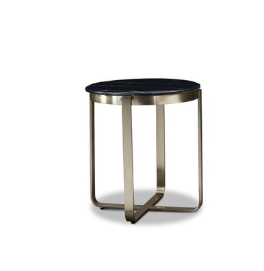 Beistelltisch aus Marmor und Edelstahl in modernem Design