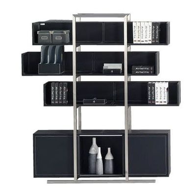 Luxus Edelstahl Regal Schrank Wohn Zimmer Wand Schränke Büro Regale Trennwand