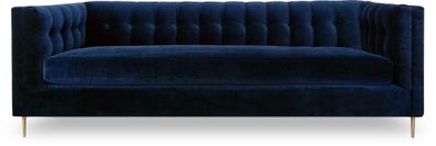 Design Sofa 3 Sitzer Chesterfield Stoff Couch Sofa Polster Sofas Wohnzimmer Neu