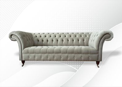 Chesterfield 3Sitzer Creme Wohnzimmer Modern Design Couchen Sofa Neu Kreative