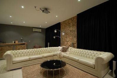 Ledersofa Polsterecke Ecksofa Chesterfield Garnitur Sofa Wohnlandschaft Couch