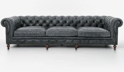 Chesterfield Sofagarnitur Sofa Couch Polster 321 Sitzer Leder Couchen Textil Neu