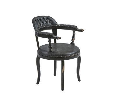 Luxus Design Polster Stuhl Polster Sitz Esszimmer Holz Stuhl mit Armlehnen