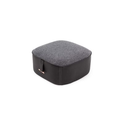 Stilvoll Grau Farbe Soft Hocker Kunstleder Perfekte Möbel in Wohnzimmer