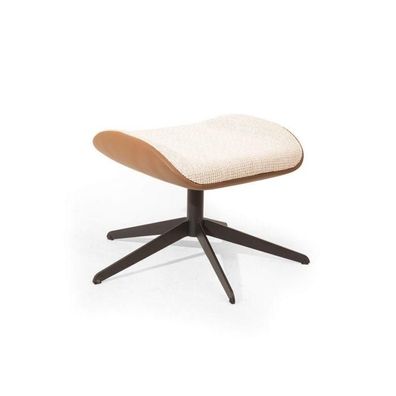 Stilvoll Beige Farbe Soft Hocker Kunstleder Perfekte Möbel in Wohnzimmer