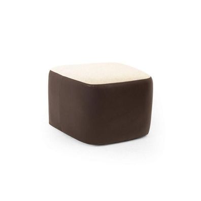 Stilvoll Braun Farbe Soft Hocker Kunstleder Perfekte Möbel in Wohnzimmer