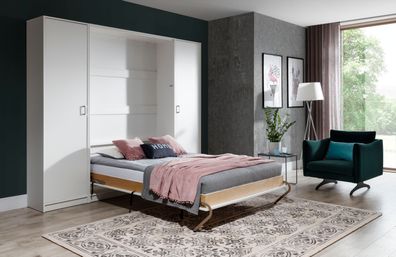 XXL Kleiderschrank Bett Schrank Wandschrank Betten 90/120/140x200 Schränke Neu