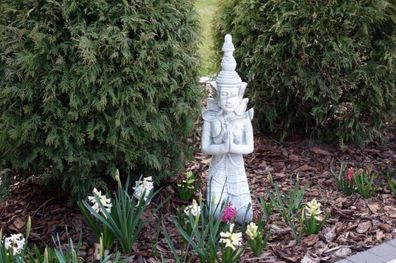 Buddha Skulptur in Steinoptik. Große Skulptur für Garten und Wohnbereich 101155