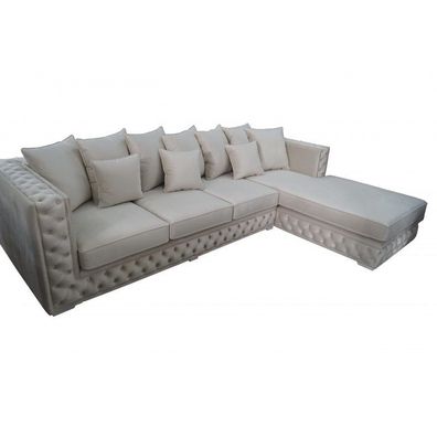 Chesterfield Design Sofa Eckcouch Polster Sitz Eckgarnitur Moderne Textil Sofas