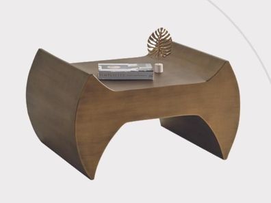 Exklusiver Brauner Couchtisch Designer Beistelltisch Luxus Couchtisch