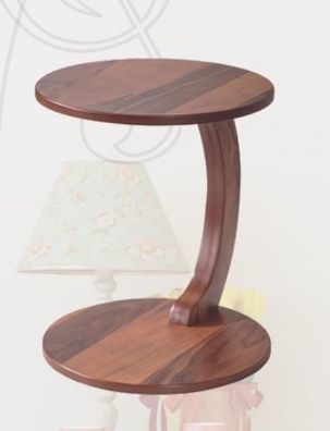 Kompakter Brauner Beistelltisch Designer Couchtisch Wohnzimmer Möbel