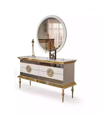 Moderner Schminktisch Holz Kommode Schlafzimmer Möbel Weiße Konsole