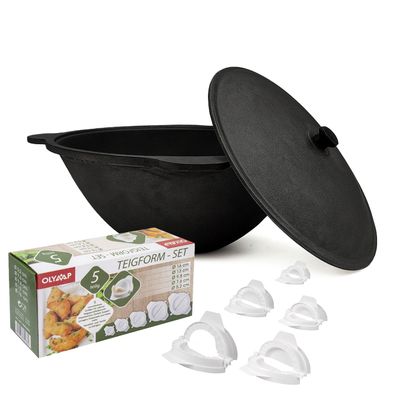Kazan Gusseisen 12 Liter mit Teigformset 5tlg