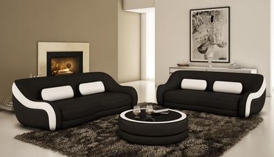 Sofa Set Leather Material Design Upholstery Couch Seater Hallway Furniture New