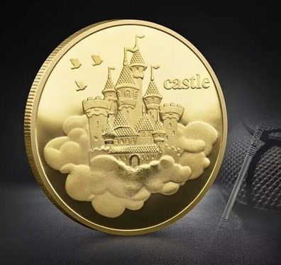 Zahnfee Medaille/Schloss Medaille/ Tooth Fairy Medaille/ Castle Medaille (SM2502261)