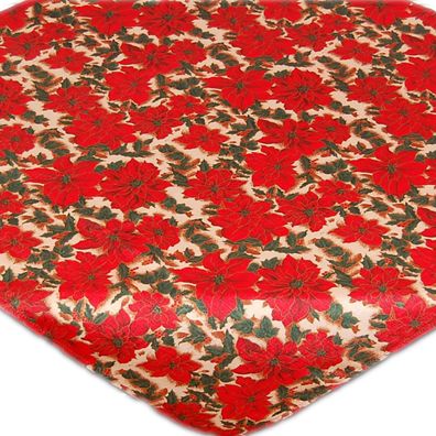 Weihnachten Adventsstern Rot Weihnachtstischdecke Stoff Bedruckt Pflegeleicht Raebel