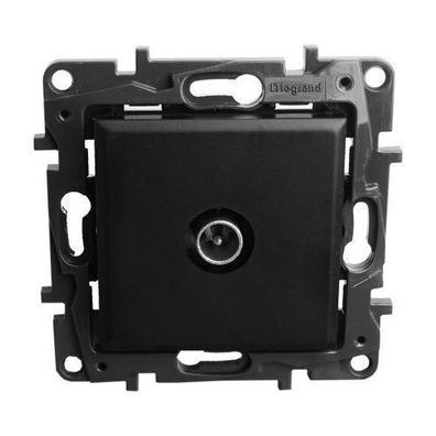 Endsteckdose TV männlich schwarz 10 dB Niloe Step