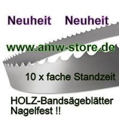 Bandsägeblatt für Holz Nagelfest Neuheit, Bi Metall M42, 3380x20 mm Metabo /10xfach