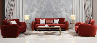 Sofagarnitur 321 Sitzer Set Design Sofa Couchen Couch Luxus Gruppe Polster Neu