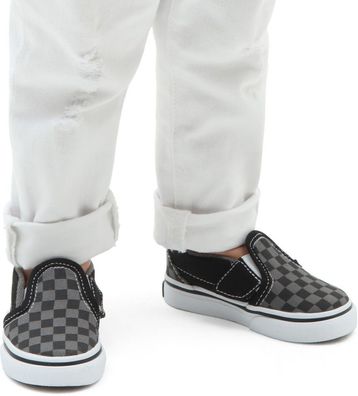 Vans Kinder Kids Lifestyle Classic FTW Sneaker Td Slip-On V (Checkerboard) Blk/Pewter