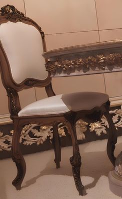 Esszimmer Stuhl Möbel Barock Rokoko Esstisch Stühle Italienische Einrichtung Neu