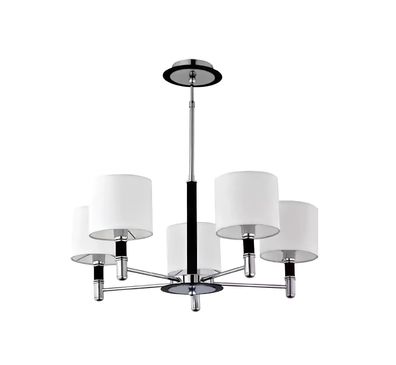 Deckenleuchte Chrom Wohnzimmer Lampe schick Luxus Gästezimmer Leuchten
