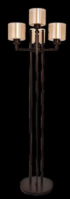 Stehlampe Standlampe Stand Schwarz Leuchten Lampen Lampe Gold Glas