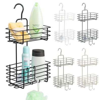 bremermann Duschregal mit 2 Körben, Duschkorb zum Einhängen aus Metall