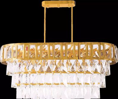 Ovaler Kronleuchter Deckenlampe Lampe Luster Kronleuchter Decke Kristalllampe