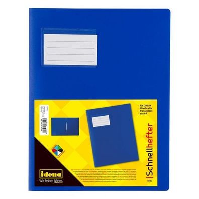Idena 307854 - Schnellhefter für DIN A4, Überbreite, blau