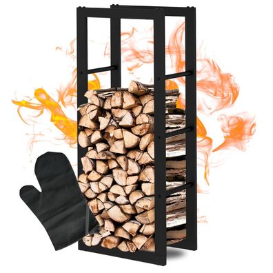 Kaminholzregal innen Metall KEOP Brennholzregal Feuerholzregal Kaminholzhalter