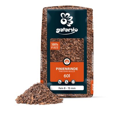 Galamio Rindenmulch Pinie Fein 60l Körnung 8 - 15