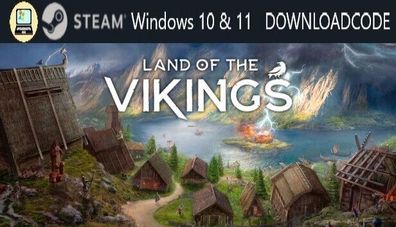 NEU PC Computer Spiel Land of the Vikings für Windows 10 11 STEAM Download Code