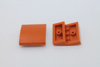 Lego Bogenstein 2x2 slope curved 15068 dunkel orange