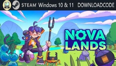 NEU PC Computer Spiel Nova Lands für Windows 10 11 STEAM Download Code Game Key