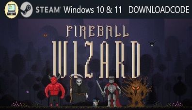 NEU PC Computer Spiel Fireball Wizard für Windows 10 11 STEAM Download Code Key
