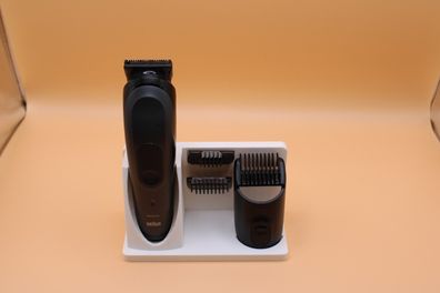 Wandhalter Standalter für alle Braun Haarschneidemaschinen und Trimmer weiß