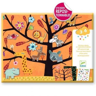 Djeco Sticker - Tiere auf dem Baum