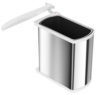 Hailo Mülleimer Küche Einbau 45 bis 60cm Schrankbreite Bad Kosmetikeimer 1x1 8 L