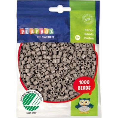 Playbox Bügelperlen - Grau 1000St
