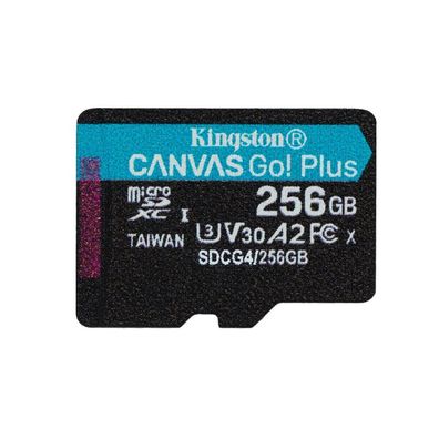 SD MicroSD Card 256GB Kingston SDXC Canvas Go Plus retail