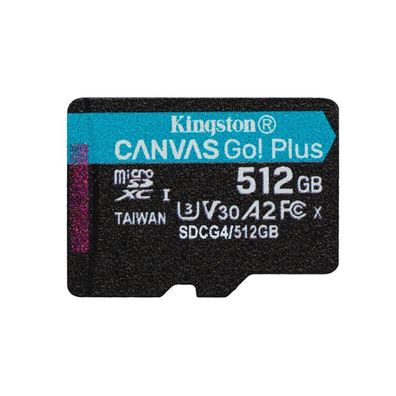 SD MicroSD Card 512GB Kingston SDXC Canvas Go Plus retail