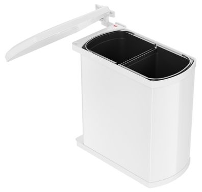 Hailo Mülleimer Küche Einbau ab 45cm Schrankbreite 2x 8 L Ausschwenkautomatik