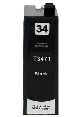 Druckerpatrone T3471, T34 XL Black kompatibel mit Epson WF-3720 WF-3725
